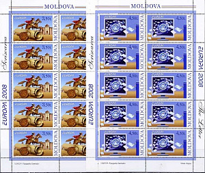 Молдова, Европа 2008, 2 листа